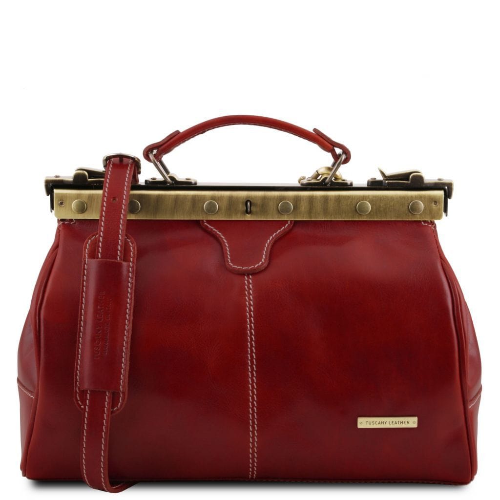Doctor bags Red Michelangelo - Doctor gladstone leather bag | TL10038 San Rocco Italia