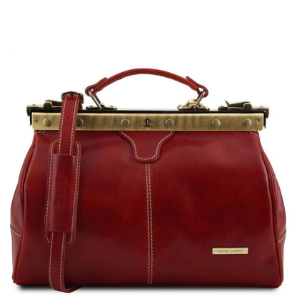 Doctor bags Red Michelangelo - Doctor gladstone leather bag | TL10038 San Rocco Italia