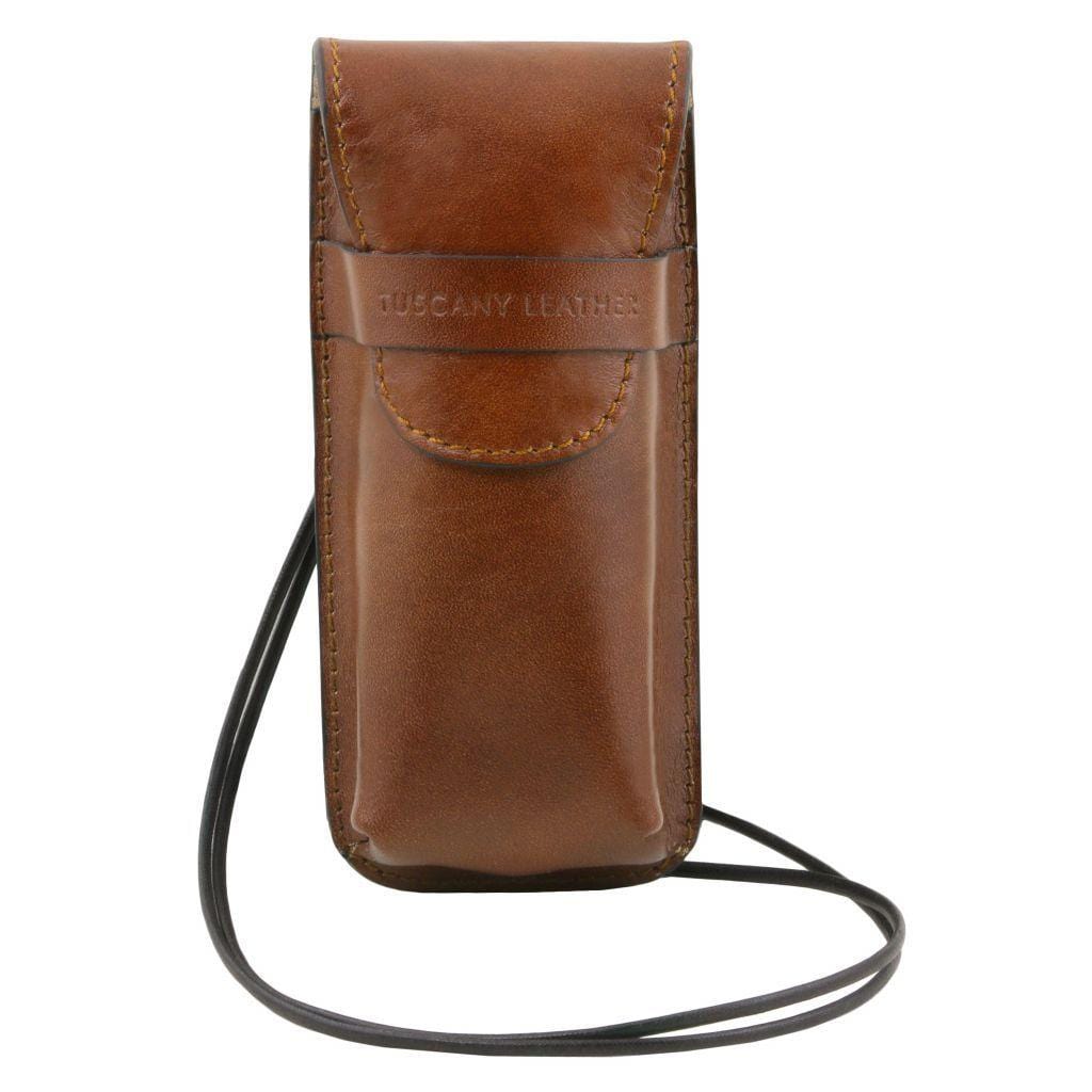 Free time leather accessories Brown Exclusive leather eyeglasses/Smartphone/Watch holder | TL141282 San Rocco Italia