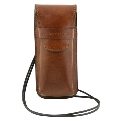 Free time leather accessories Brown Exclusive leather eyeglasses/Smartphone/Watch holder | TL141282 San Rocco Italia
