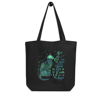 Handbags God Made Cats Eco Tote Bag - Made from 100% Organic Cotton San Rocco Italia