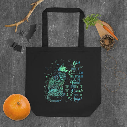 Handbags God Made Cats Eco Tote Bag - Made from 100% Organic Cotton San Rocco Italia