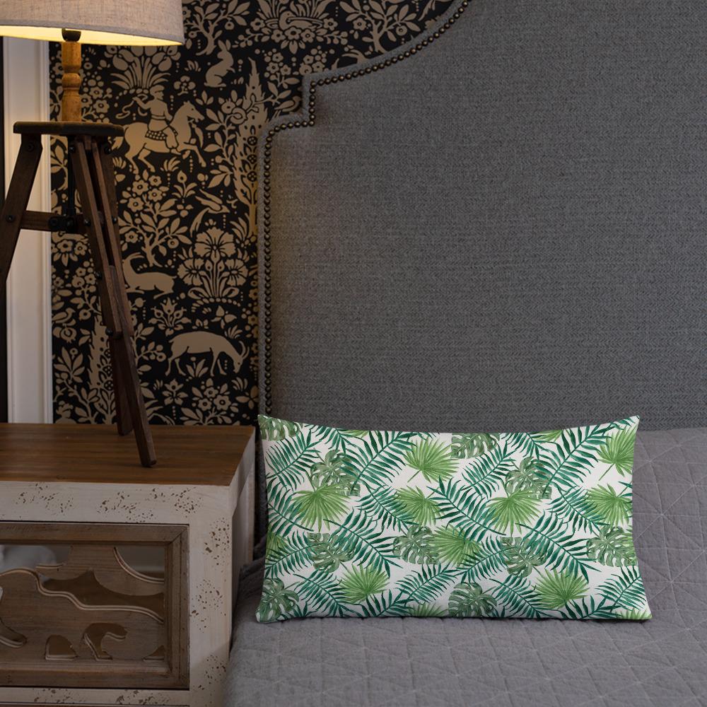 Wonen - Kussens en plaids Premium sierkussen met tropische bladeren San Rocco Italia