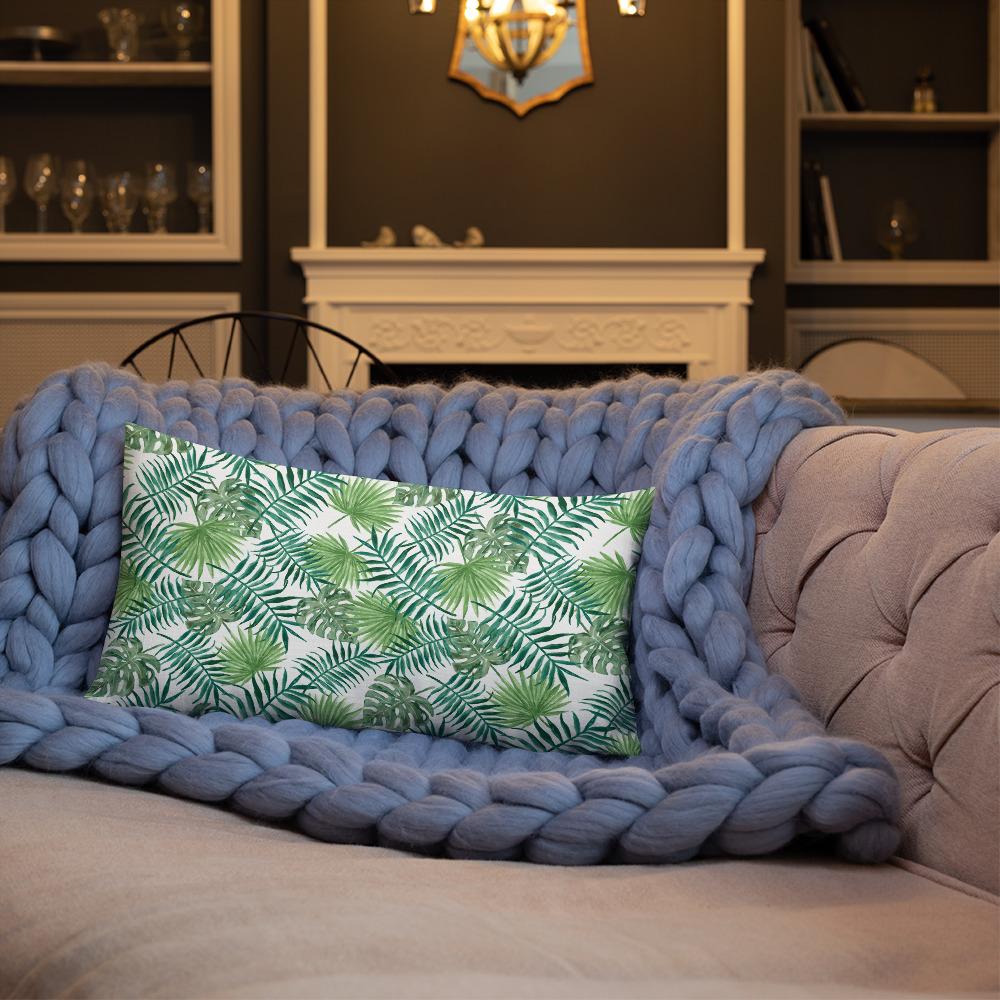 Wonen - Kussens en plaids Premium sierkussen met tropische bladeren San Rocco Italia