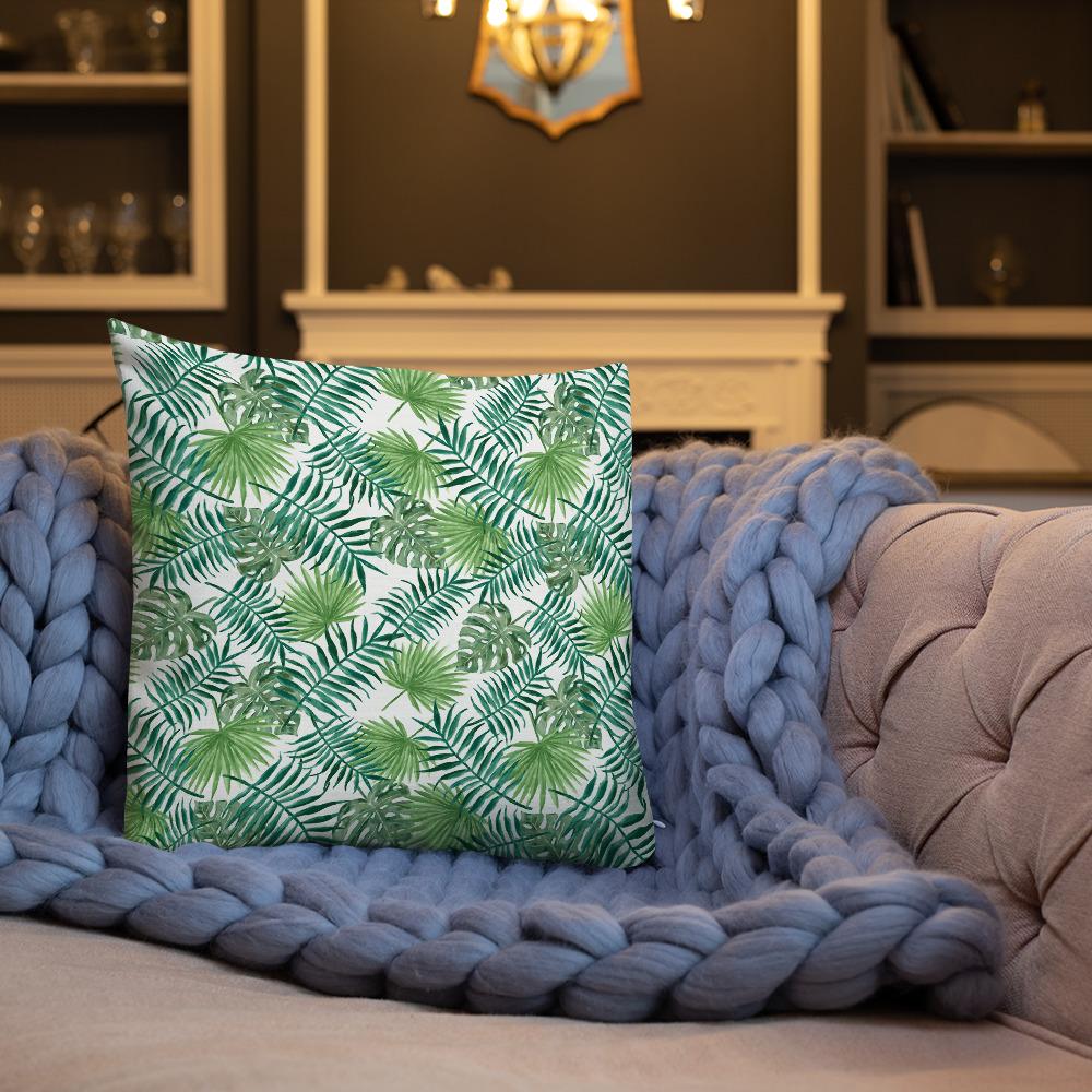Wonen - Kussens en plaids Premium sierkussen met tropische bladeren San Rocco Italia