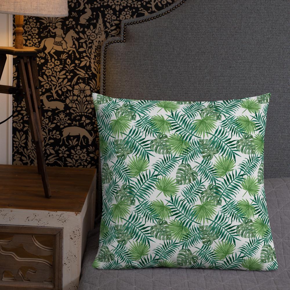 Wonen - Kussens en plaids Premium sierkussen met tropische bladeren San Rocco Italia
