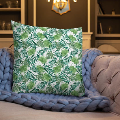 Wonen - Kussens en plaids Premium sierkussen met tropische bladeren San Rocco Italia