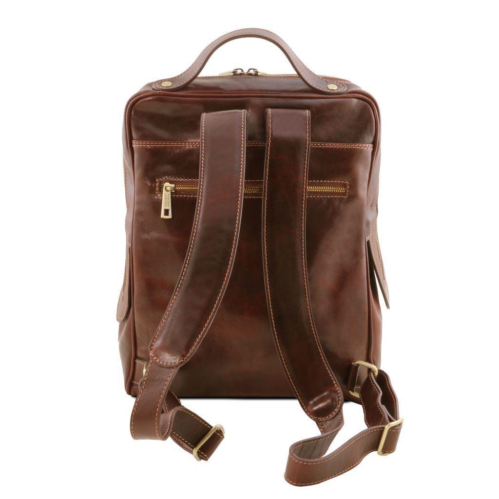 Leather Backpacks Bangkok - Matte leather laptop backpack | TL141793 San Rocco Italia