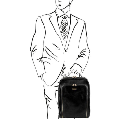 Leather Backpacks Bangkok - Matte leather laptop backpack | TL141793 San Rocco Italia