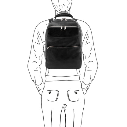 Leather Backpacks Melbourne - Italian leather laptop backpack | TL142205 San Rocco Italia