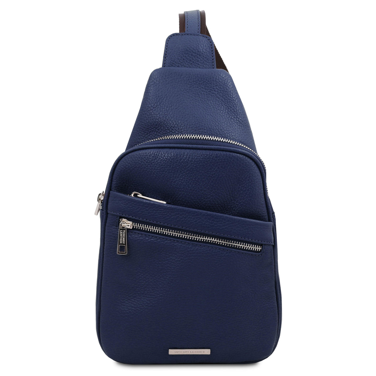 Borse da uomo in pelle Blu scuro Albert - Borsa crossover in pelle morbida | TL142022 San Rocco Italia