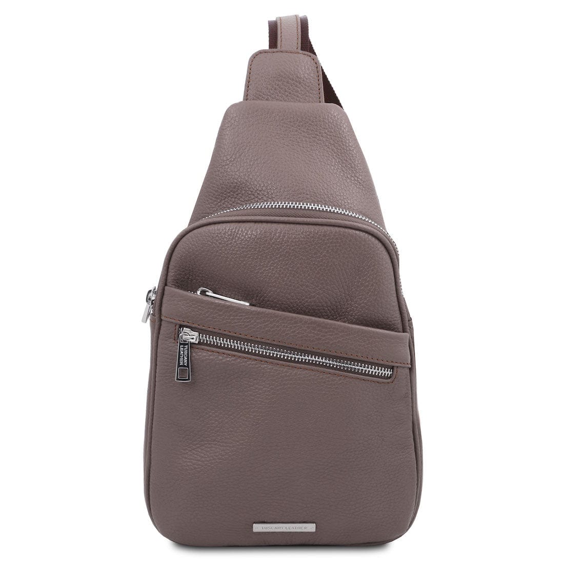 Borse da uomo in pelle Grigio Albert - Borsa crossover in pelle morbida | TL142022 San Rocco Italia