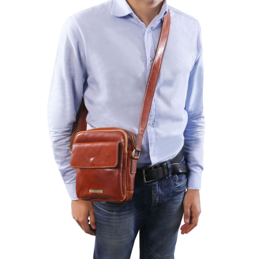 Borse da uomo in pelle Larry - Borsa a tracolla in pelle | TL141915 San Rocco Italia