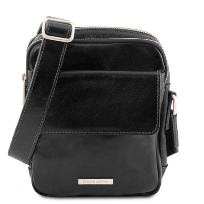 Borse da uomo in pelle Nero Larry - Borsa a tracolla in pelle | TL141915 San Rocco Italia