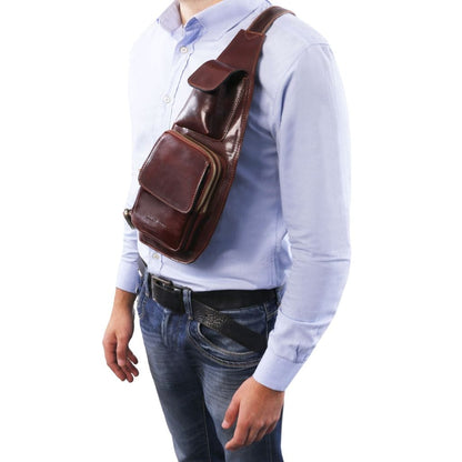 Sacs homme en cuir Sac crossover homme en cuir | TL141352 San Rocco Italia
