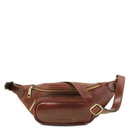 Borse da uomo in pelle Marrone Marsupio in pelle italiana | TL141797 San Rocco Italia