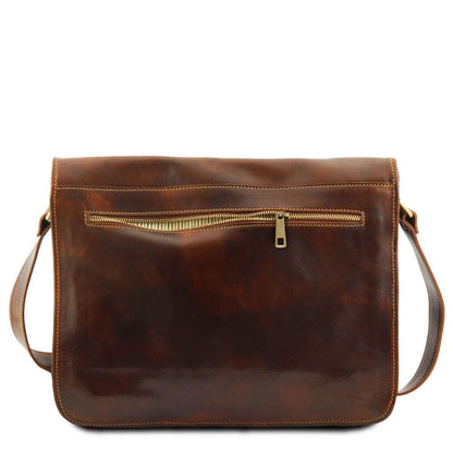 Leather bags for men TL Messenger double - Crossbody leather bag | TL90475 San Rocco Italia