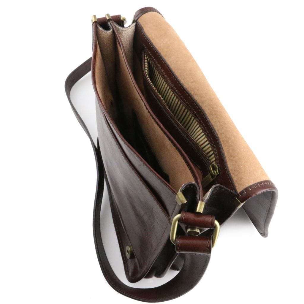 Leather bags for men TL Messenger - Two compartment leather shoulder bag | TL141255 San Rocco Italia