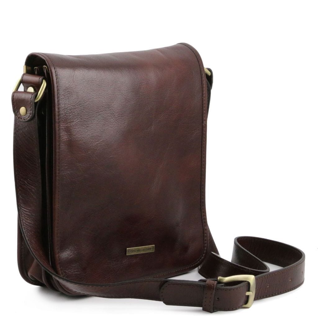 Leather bags for men TL Messenger - Two compartment leather shoulder bag | TL141255 San Rocco Italia