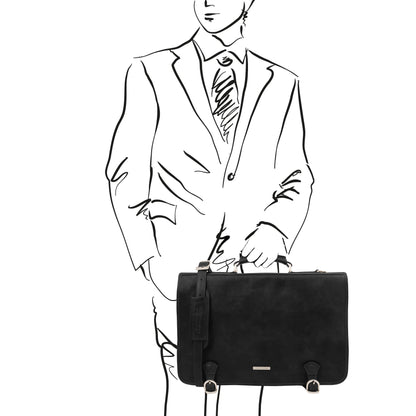 Cartelle in pelle Ancona - Borsa messenger in pelle | TL142073 San Rocco Italia