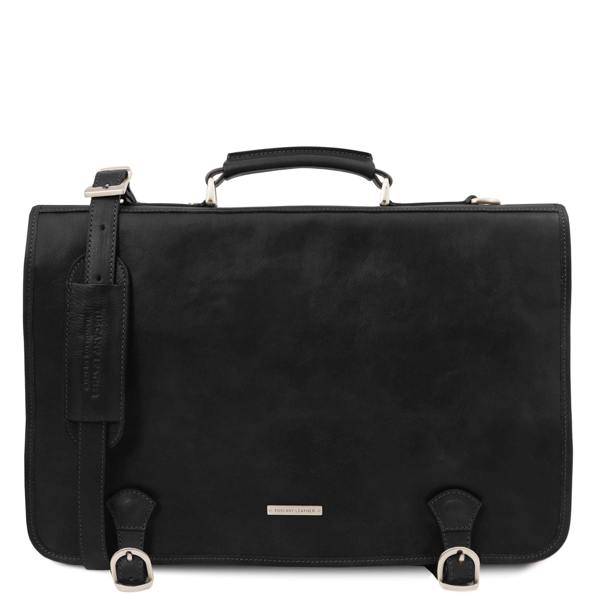 Cartelle in pelle Nero Ancona - Borsa messenger in pelle | TL142073 San Rocco Italia