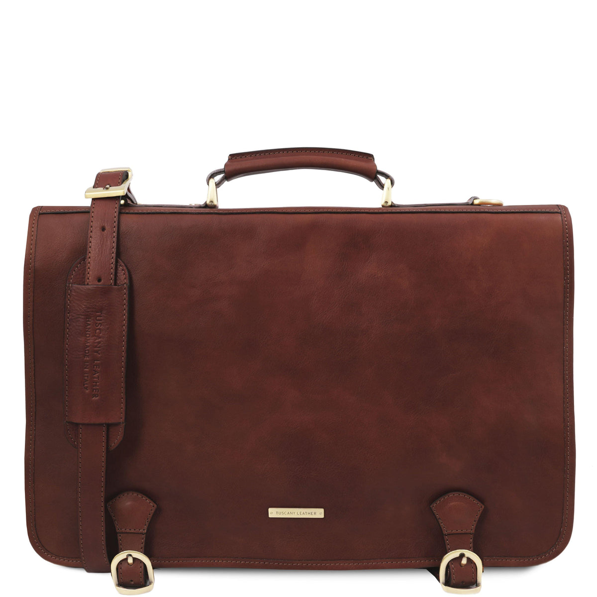 Cartelle in pelle Marrone Ancona - Borsa messenger in pelle | TL142073 San Rocco Italia