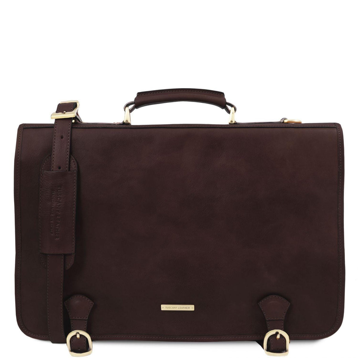 Cartelle in pelle Marrone scuro Ancona - Borsa messenger in pelle | TL142073 San Rocco Italia
