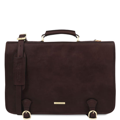 Cartelle in pelle Marrone scuro Ancona - Borsa messenger in pelle | TL142073 San Rocco Italia