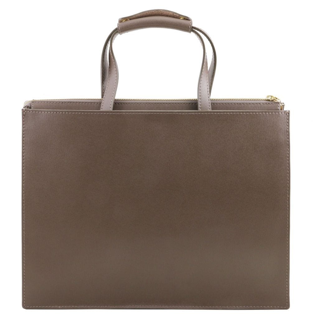Leather briefcases Palermo - Saffiano Italian leather briefcase 3-compartment for women | TL141369 San Rocco Italia