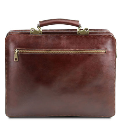 Leather briefcases Venezia - Leather briefcase 2 compartments | TL141268 San Rocco Italia