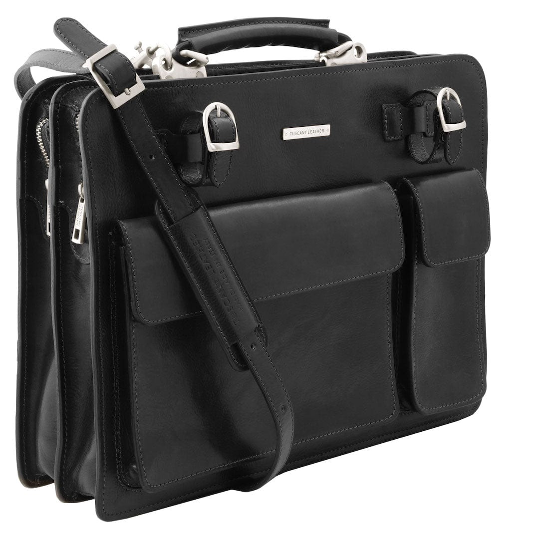Leather briefcases Venezia - Leather briefcase 2 compartments | TL141268 San Rocco Italia