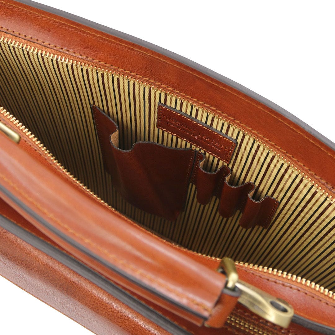 Leather briefcases Venezia - Leather briefcase 2 compartments | TL141268 San Rocco Italia
