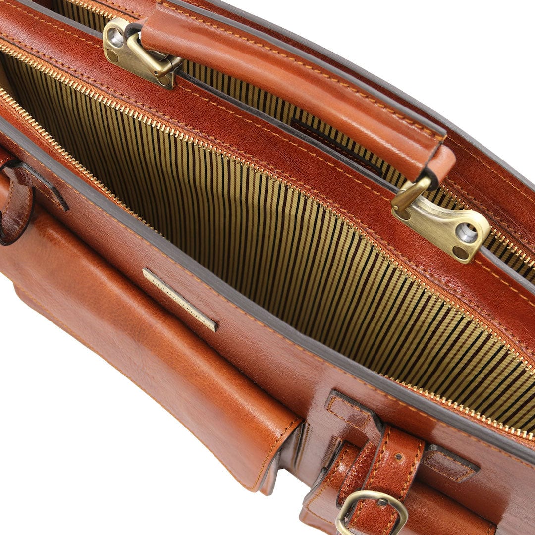 Leather briefcases Venezia - Leather briefcase 2 compartments | TL141268 San Rocco Italia