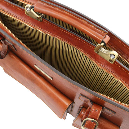 Leather briefcases Venezia - Leather briefcase 2 compartments | TL141268 San Rocco Italia