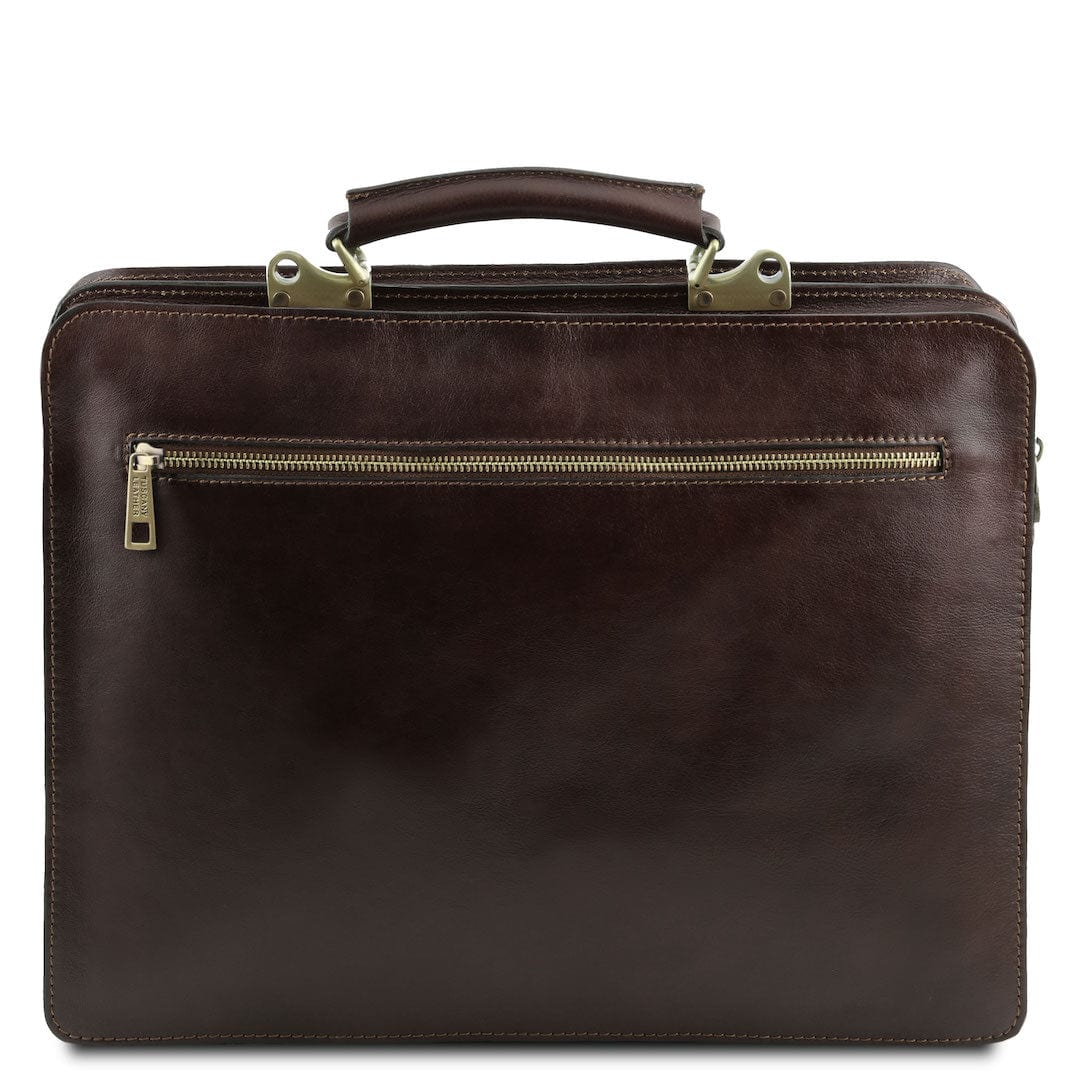 Leather briefcases Venezia - Leather briefcase 2 compartments | TL141268 San Rocco Italia