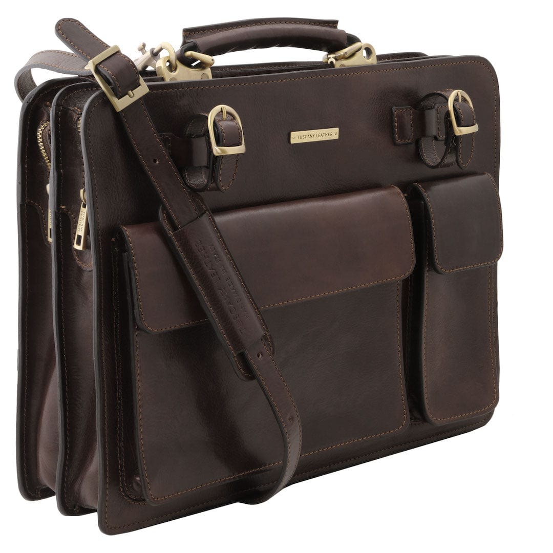 Leather briefcases Venezia - Leather briefcase 2 compartments | TL141268 San Rocco Italia