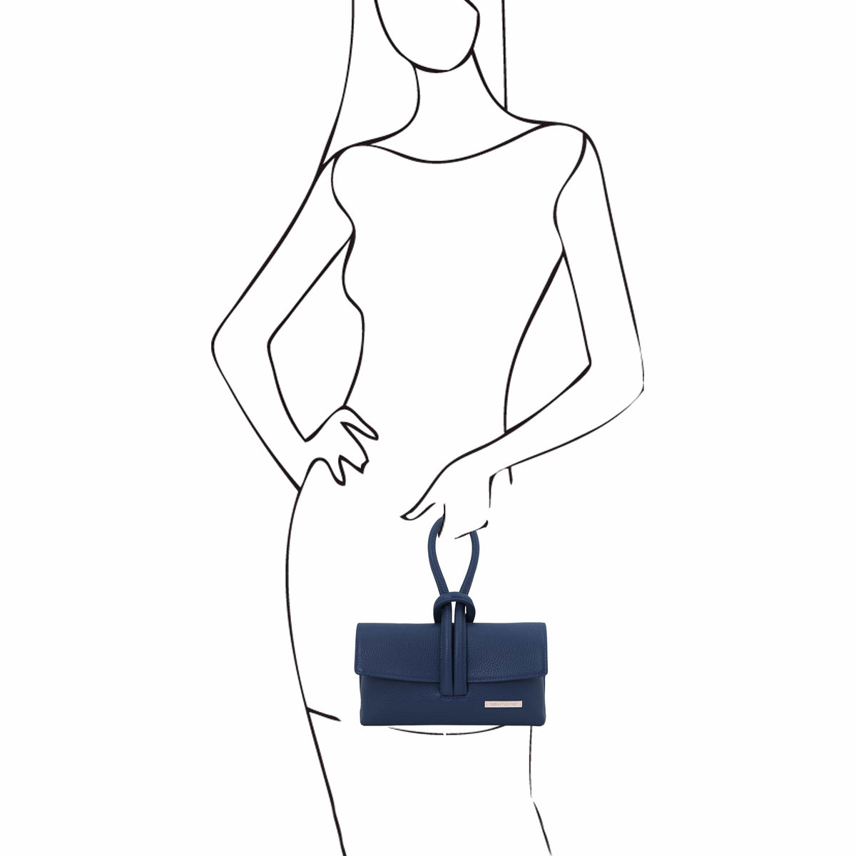 Leren handtassen TL Bag - Omslagclutch van leer | TL141990 San Rocco Italia