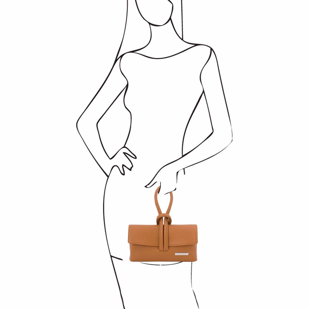 Leren handtassen TL Bag - Omslagclutch van leer | TL141990 San Rocco Italia