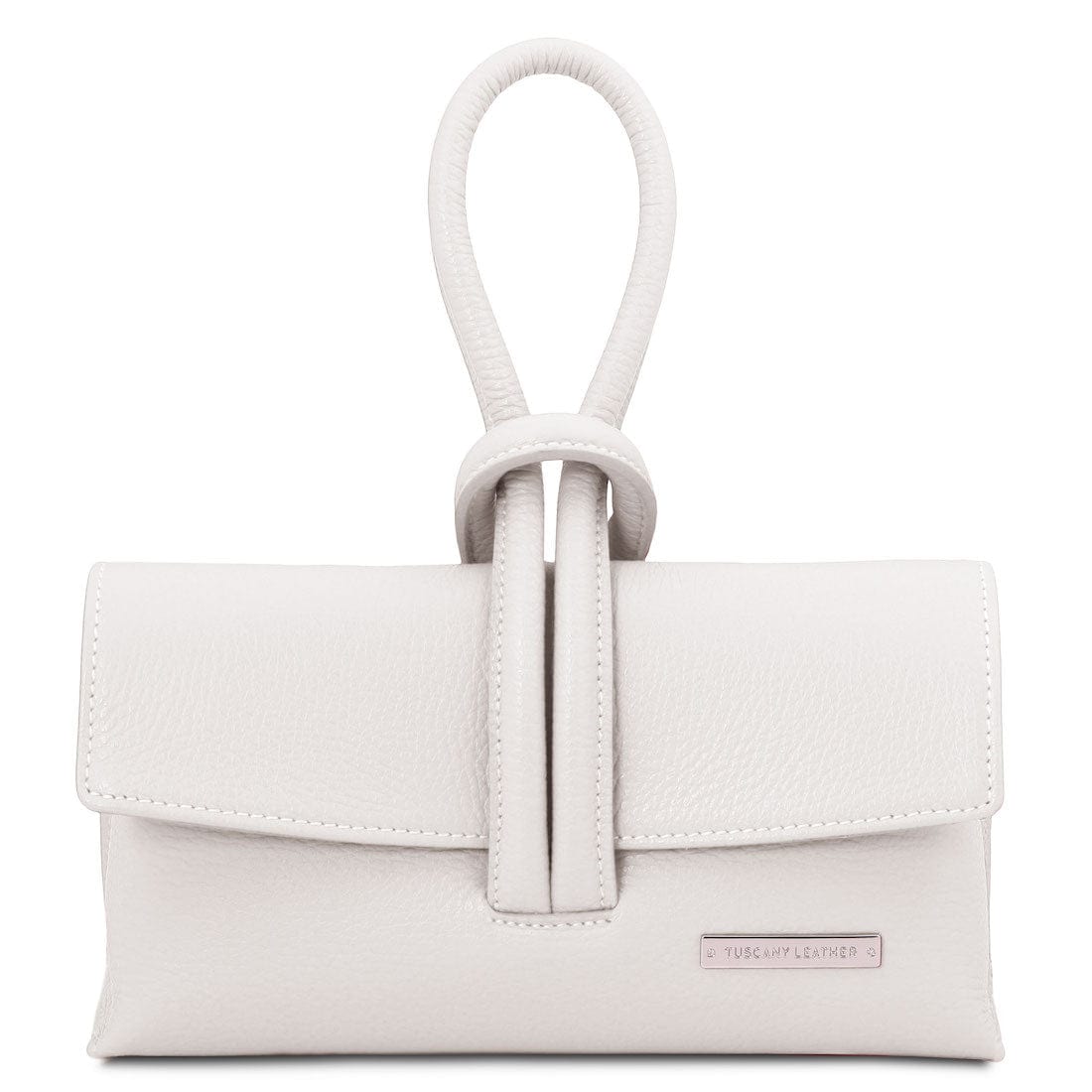 Leren handtassen Wit TL Bag - Leren fold-overclutch | TL141990 San Rocco Italia