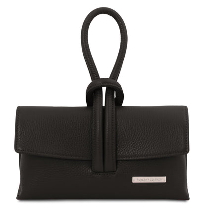 Leren handtassen Zwart TL Bag - Omslagclutch van leer | TL141990 San Rocco Italia