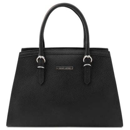 Borse in pelle Nero TL Bag - Borsa italiana in pelle | TL142147 San Rocco Italia