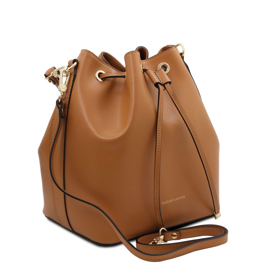 Borse in pelle Vittoria - Borsa secchiello in pelle italiana | TL141531 San Rocco Italia
