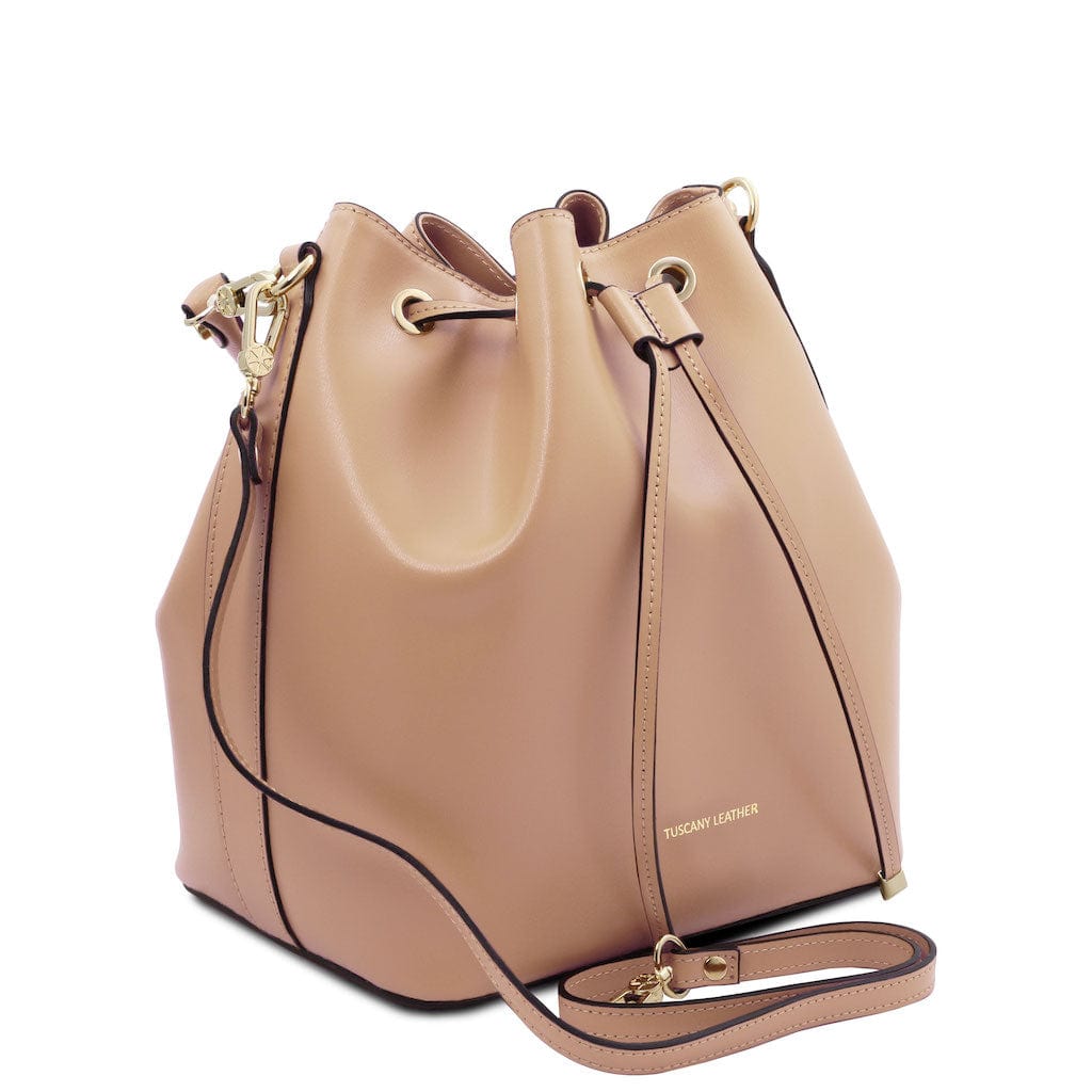 Borse in pelle Vittoria - Borsa secchiello in pelle italiana | TL141531 San Rocco Italia