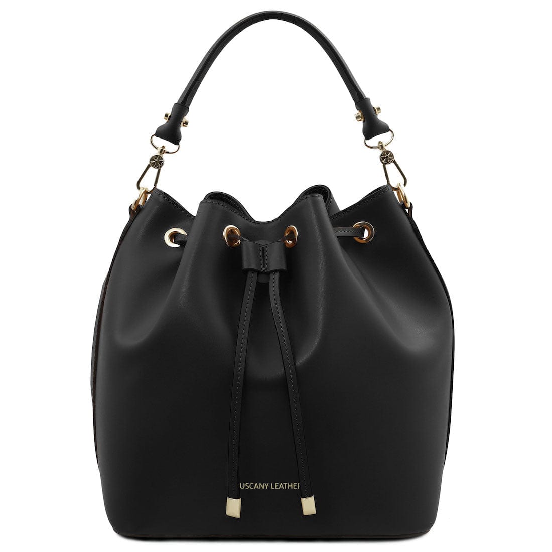 Borse in pelle Nero Vittoria - Borsa secchiello in pelle italiana | TL141531 San Rocco Italia