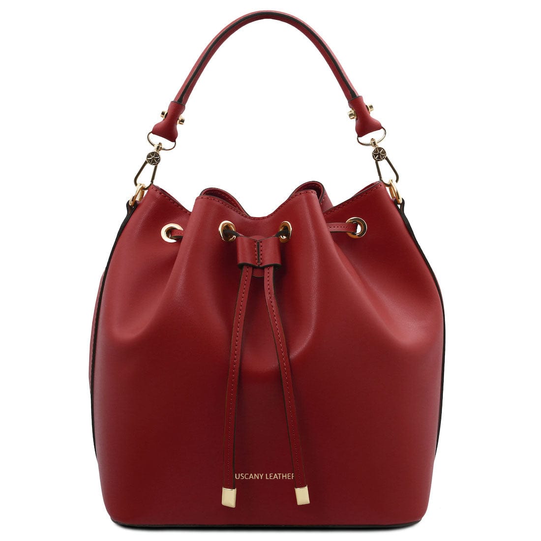 Borse in pelle Rosso Vittoria - Italian leather bucket bag | TL141531 San Rocco Italia
