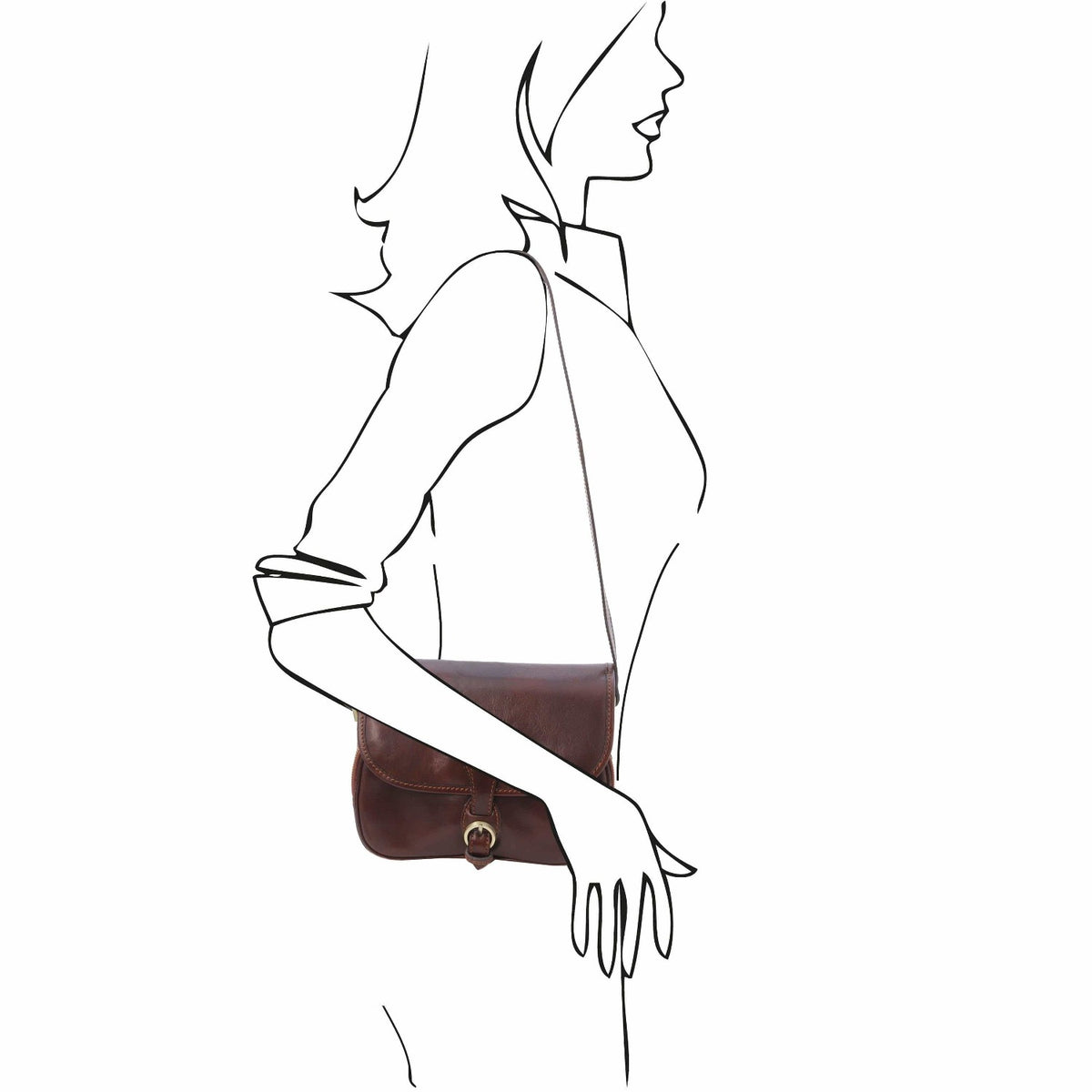 Leather shoulder bags Alessia - Leather shoulder bag | TL142020 San Rocco Italia