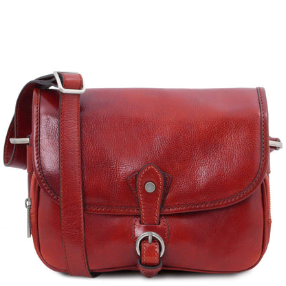 Leather shoulder bags Red Alessia - Leather shoulder bag | TL142020 San Rocco Italia
