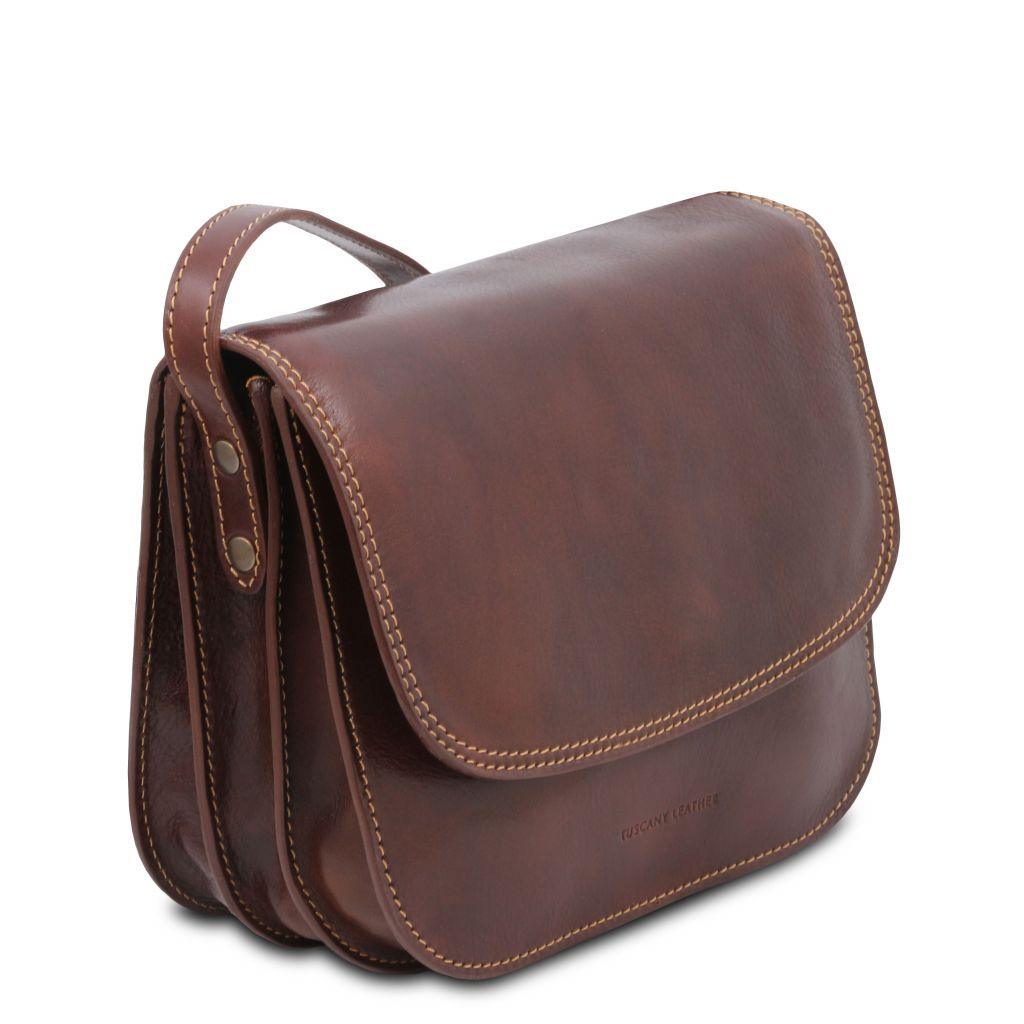Borse a spalla in pelle Greta - Borsa a sella da donna in pelle | TL141958 San Rocco Italia