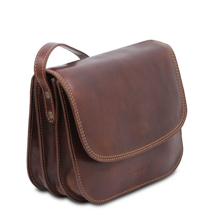Borse a spalla in pelle Greta - Borsa a sella da donna in pelle | TL141958 San Rocco Italia