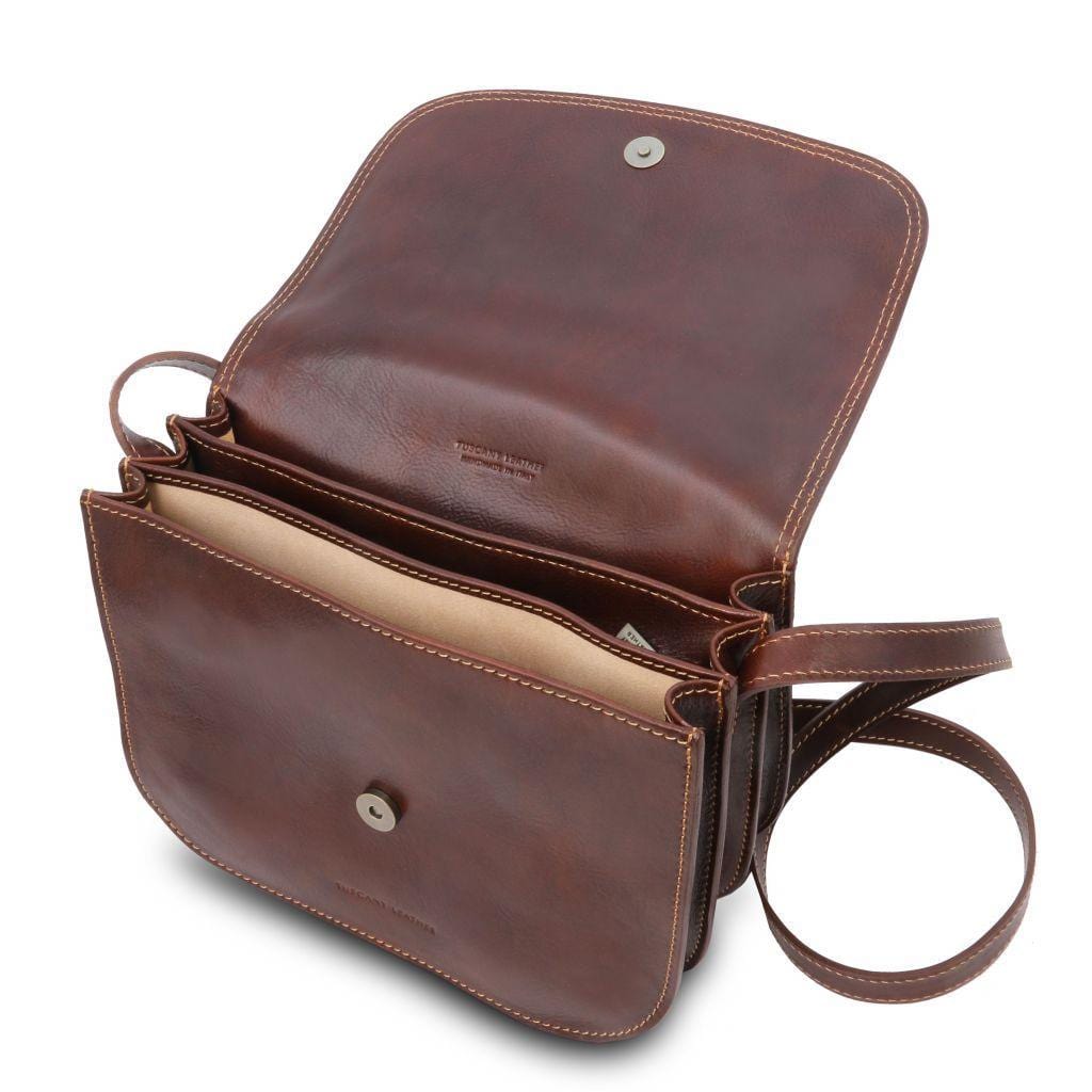 Borse a spalla in pelle Greta - Borsa a sella da donna in pelle | TL141958 San Rocco Italia
